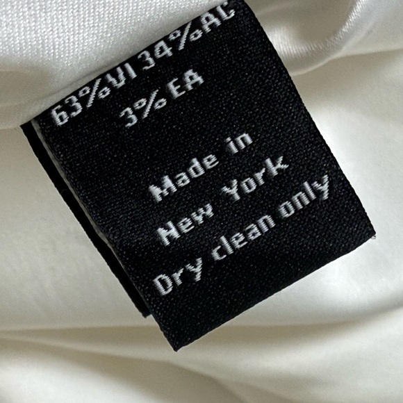 Brandon Maxwell White High Waist Slim Cigarette Fit Suit Trousers Size 12 - Picture 7 of 8